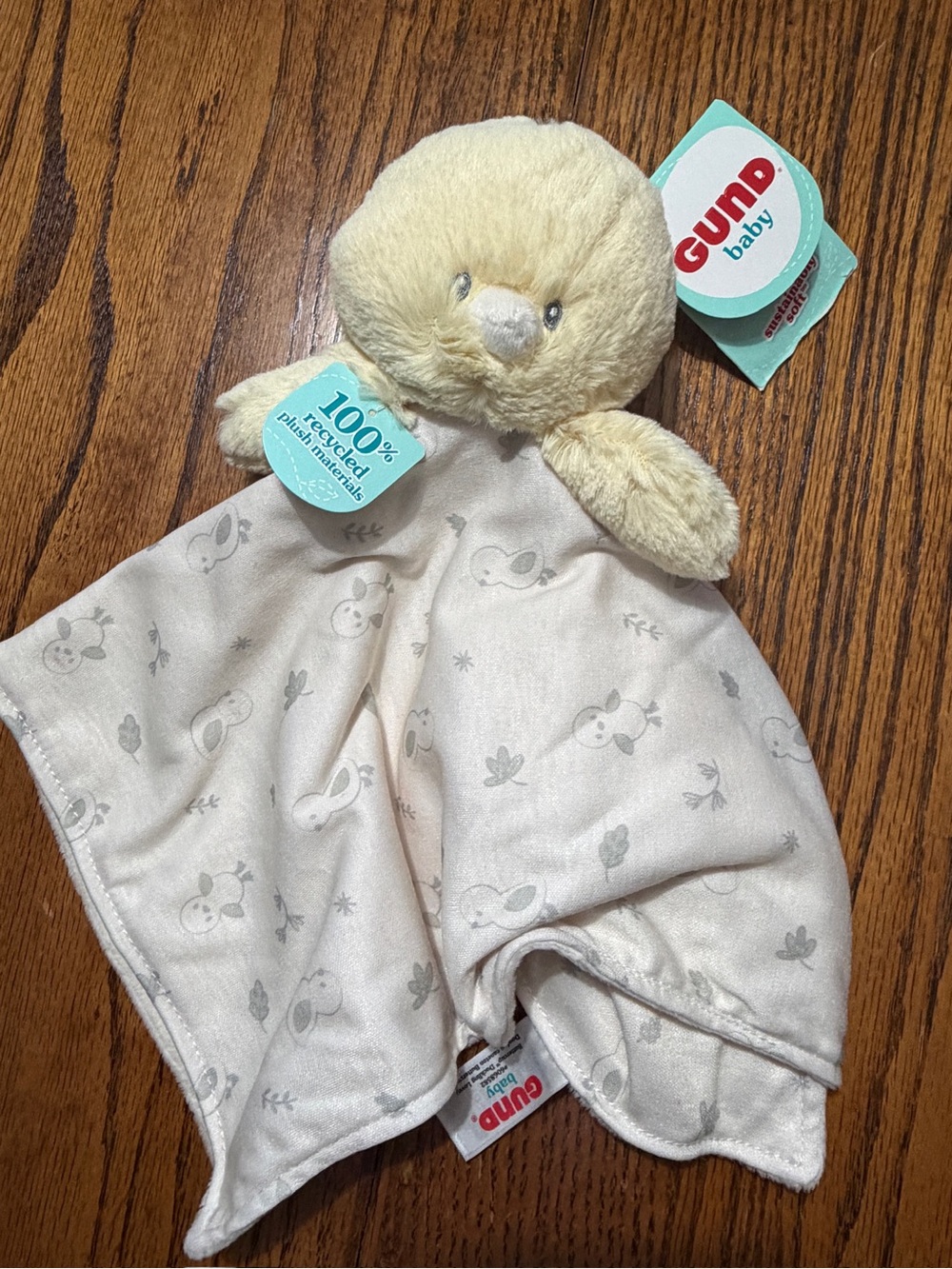 NWT GUND Baby Cream Duck Lovey